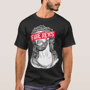 Blackcraft AntiChristian Fake News Funny Jesus Ath T-Shirt