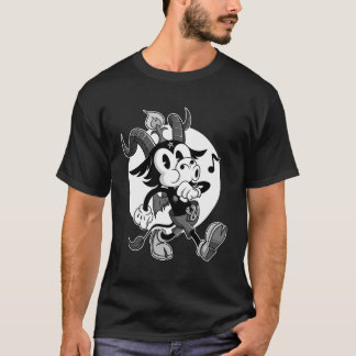 Blackcraft Atheist Satan Baphomet Ziege Retro Cart T-Shirt