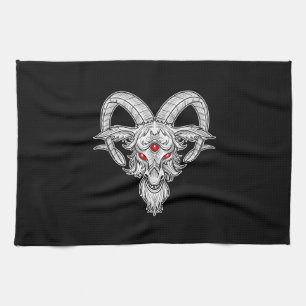 Blackcraft Cool Baphomet Black Goat Satan Geschenk Geschirrtuch