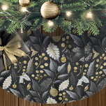 Blacke Gold Christmas Pattern#18 ID1009 Polyester Weihnachtsbaumdecke<br><div class="desc">Wenn Sie sich fragen, welche Farbkombinationen Sie für Ihre Weihnachtsdekoration und Geschenkartikel in diesem Jahr auswählen sollten, habe ich Sammlungen von aufeinander abgestimmten Mustern erstellt, um das Leben ein wenig leichter zu machen. Dieses auffallende Aquarelldesign zeichnet sich durch eine Kombination aus Blattwerk und Beeren in einer fett schwarz-goldenen Farbpalette aus....</div>