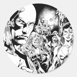 Blackest Night Comic Panel 2 Runder Aufkleber
