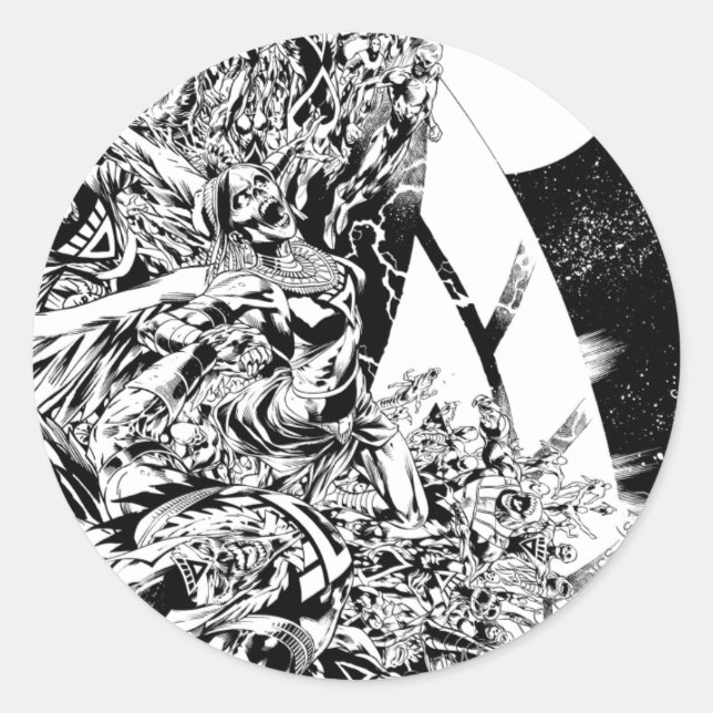 Blackest Night Group und Mond 2 Runder Aufkleber (Vorderseite)