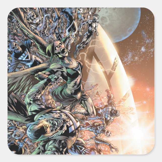 Blackest Night Group und Mond Quadratischer Aufkleber (Vorderseite)