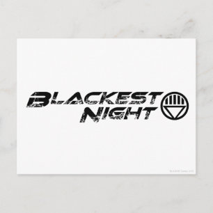 Blackest Night Logo Postkarte