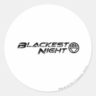 Blackest Night Logo Runder Aufkleber