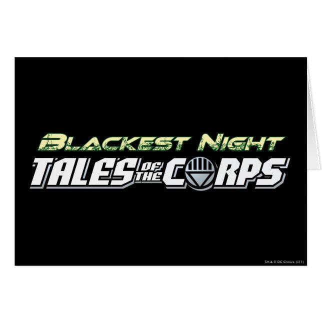 Blackest Night Tales of the Corps (Vorderseite (Horizontal))