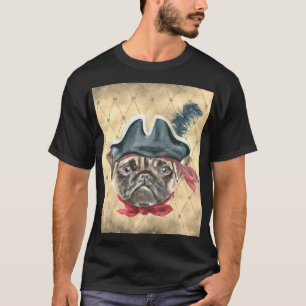 Blackface der Mops Pirate T - Shirt