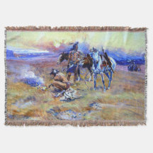 Blackfeet Burning Crow Büffelgebiet Charles M Rus