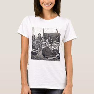 Blackfeet Indian Damen Vintage Stereoview T-Shirt