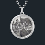 Blackfeet-indische Damen Vintages Stereoview Versilberte Kette<br><div class="desc">Blackfeet-indische Damen Vintages Stereoview</div>