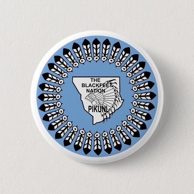 Blackfeet Nation Button (Vorderseite)