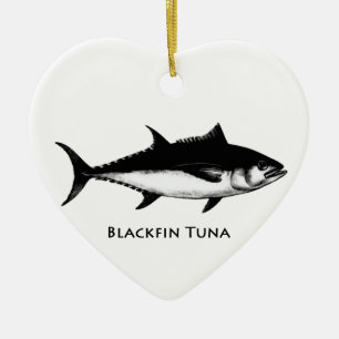 Blackfin Thunfisch (Illustration) Keramik Ornament