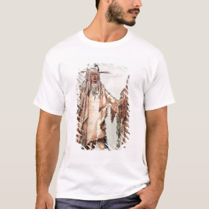 Blackfoot indischer PET-Toh-Pipi-Kuss, die T-Shirt