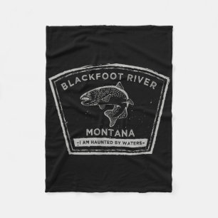 Blackfoot River Montana - Fliegenfischer-Shirt Fleecedecke