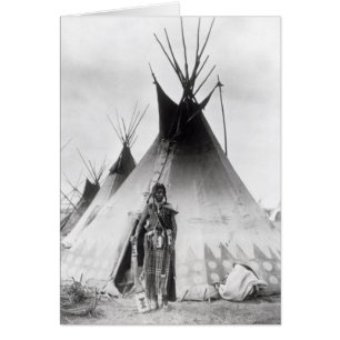 Blackfoot tapferes, nahe Calgary, Alberta, 1889