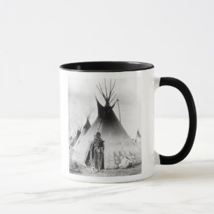 Blackfoot tapferes, nahe Calgary, Alberta, 1889 Tasse