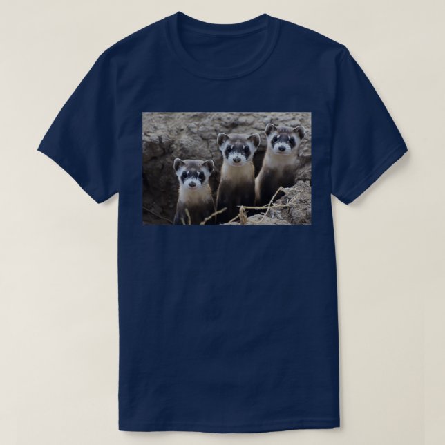 BlackFooted Ferret (2) T-Shirt (Design vorne)