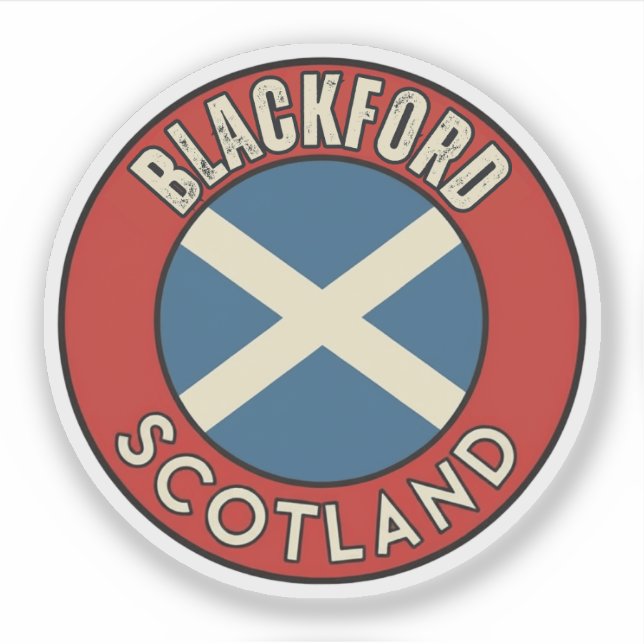 Blackford, Schottland Aufkleber (Vorderseite)
