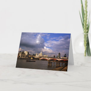 Blackfriars Bridge und St. Paul's Cathedral Dankeskarte