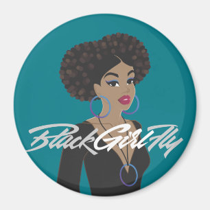BlackGirlFly Kühlschrankmagnet Magnet