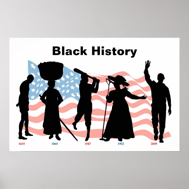 BlackHistoryTimelineFlag Poster (Vorne)