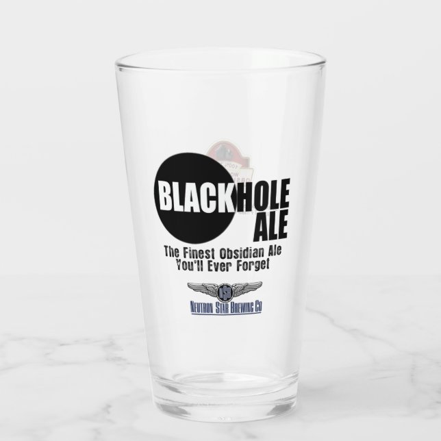 Blackhole Ale Glass Cup Glas (Rückseite)