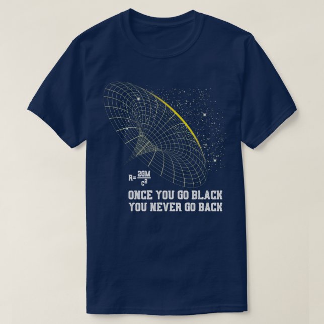 Blackhole Scientist Space Astronomie Physiker T-Shirt (Design vorne)