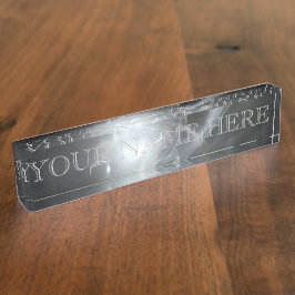 Blackhole Sun Fraktal-Namensschild Namensplakette