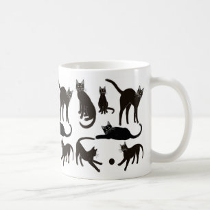 Blackie die schwarze Katzen-Tasse Tasse