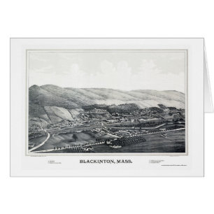 Blackinton, panoramische Karte MAs - 1889