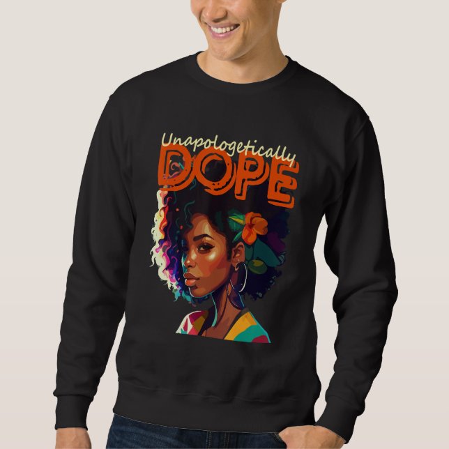 Blackity Black Every Month Black History African A Sweatshirt (Vorderseite)