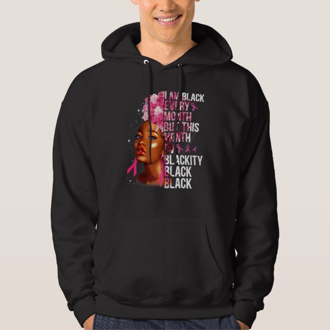 Blackity Black Every Month Black History BHM Afric Hoodie (Vorderseite)