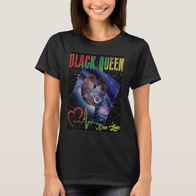 Blackity Black Queen Eracism African American Hist T-Shirt (Vorderseite)