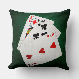 Blackjack 21 Punkt - König, Acht, Drei Kissen