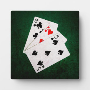 Blackjack 21 Punkte - 8, 8, 5 Punkte Fotoplatte