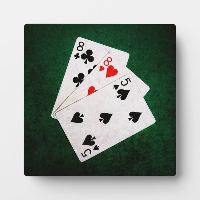 Blackjack 21 Punkte - 8, 8, 5 Punkte Fotoplatte (Vorderseite)