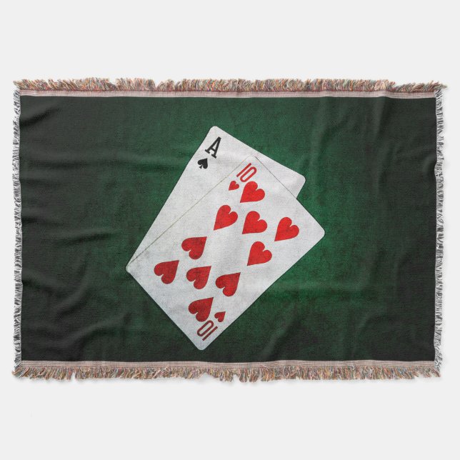 Blackjack 21 Punkte - As, 10 Decke (Vorderseite)