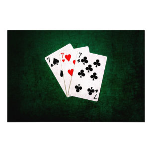 Blackjack 21 - Sieben, Sieben, Sieben Fotodruck