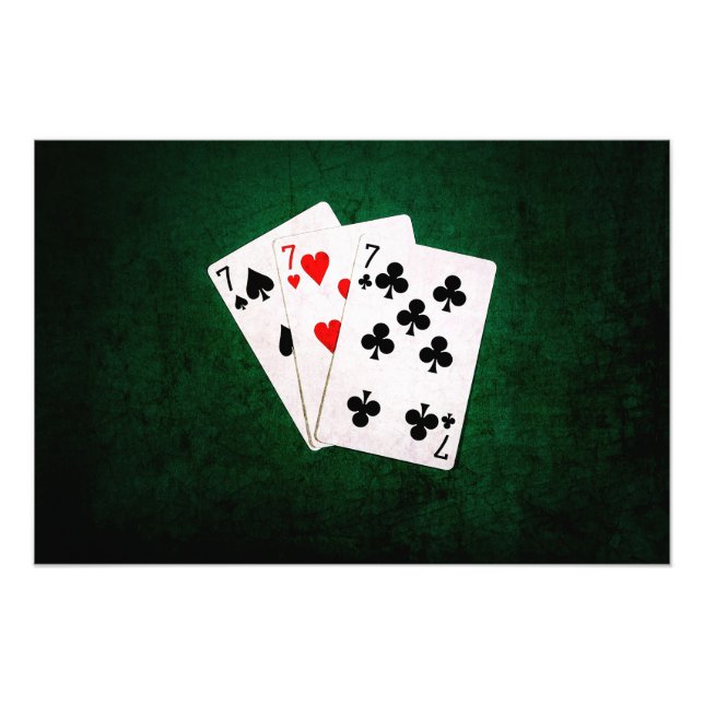 Blackjack 21 - Sieben, Sieben, Sieben Fotodruck (Vorne)