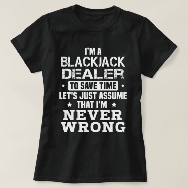 Blackjack Dealer T-Shirt (Design vorne)