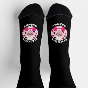Blackjack-Großmutter Funny Blackjack Oma Socken