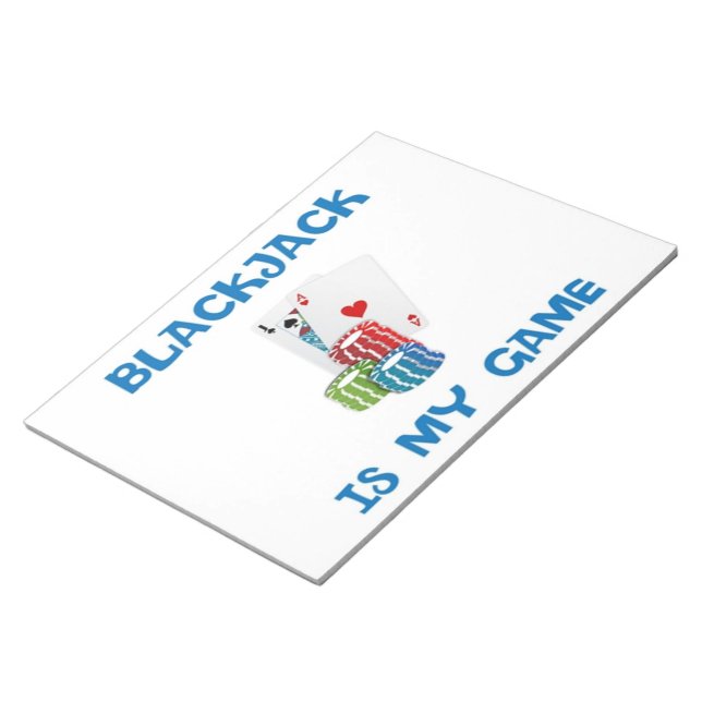BLACKJACK IST MEIN SPIEL NOTIZBLOCK (angewinkelt)