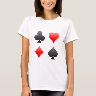 Blackjack-/Poker-Card-Anzug: Bereich Art: T-Shirt