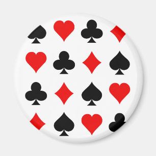 Blackjack/Poker Card Anzug: Vector Art: Magnet