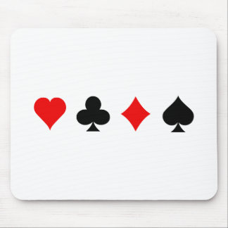 Blackjack/Poker Card Anzug: Vector Art: Mousepad