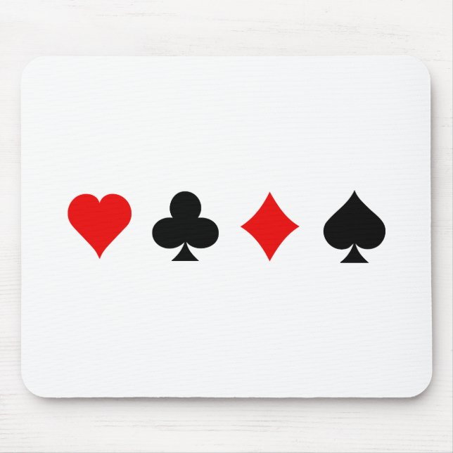 Blackjack/Poker Card Anzug: Vector Art: Mousepad (Vorne)