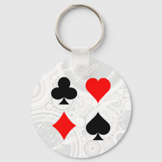 Blackjack / Poker Card Anzug: Vector Art: Schlüsse Schlüsselanhänger