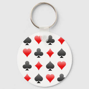 Blackjack / Poker Card Suits: Vector Art: Schlüsselanhänger