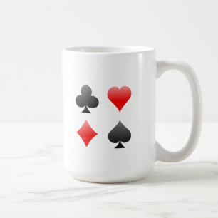 Blackjack-/Poker-Karten-Anzüge: Vektorkunst: Tasse