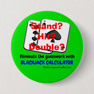 Blackjack-Taschenrechnerknopf Button